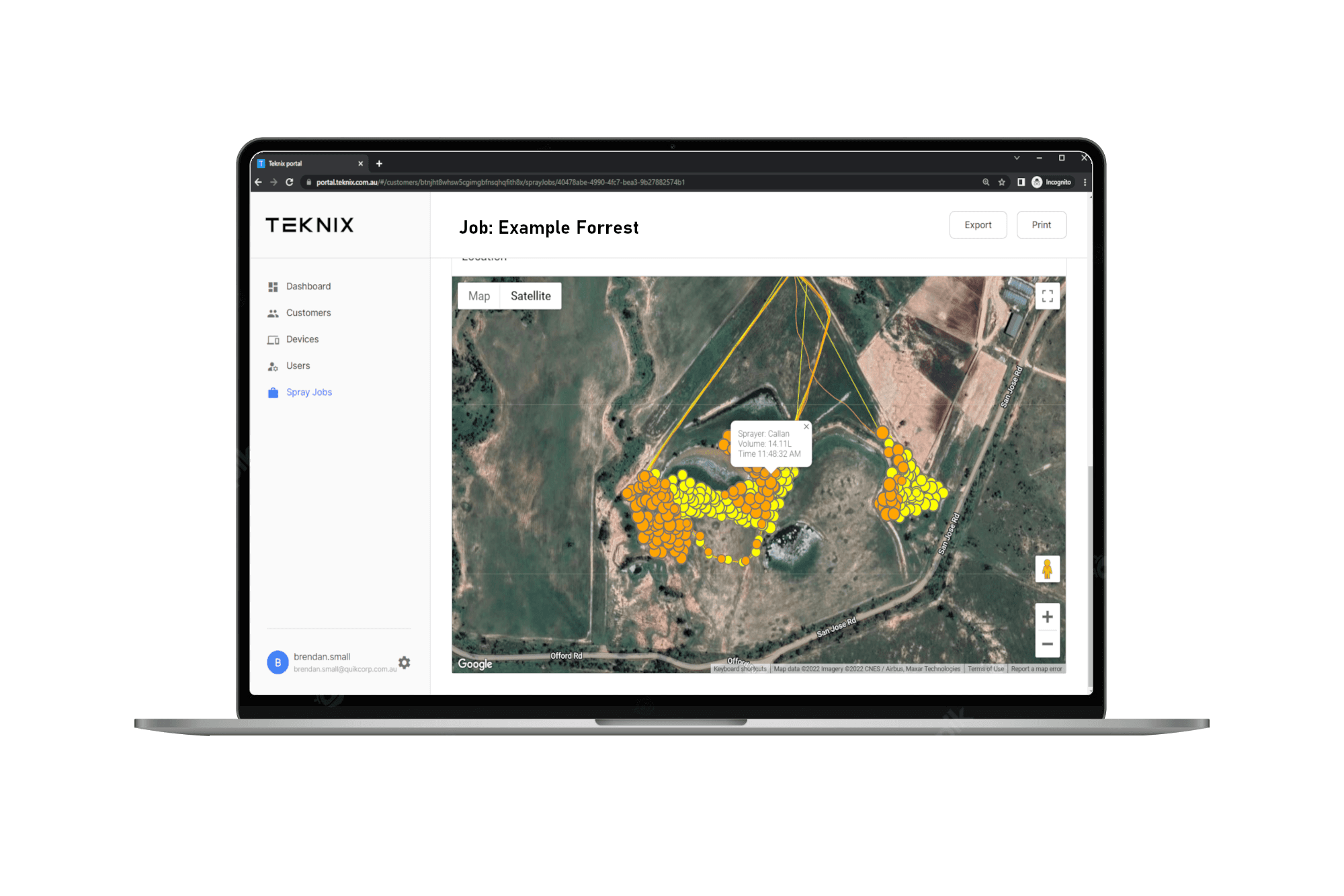 The Teknix reporting portal